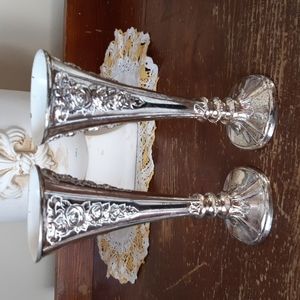 Vintage Silverplate Bud Vases